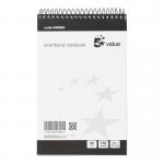 White Box Reporters Notebook Spiral 150 Leaf [Pack 5]
